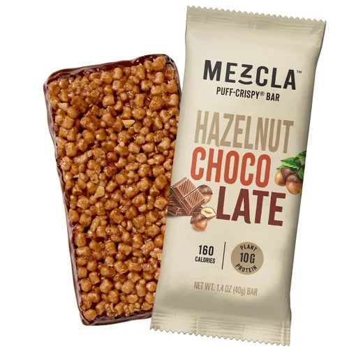 Miniatura 11 de Barras de proteína crujientes Mezcla, barras de proteína veganas y sin gluten, 10g de proteína, alternativa a los bocados de arroz crujientes
