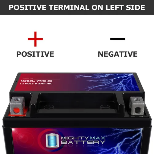 Miniatura 3 de Mighty Max Battery Reemplazo YTX9-BS para Honda Scooters CH150 Elite Batería de ciclo profundo