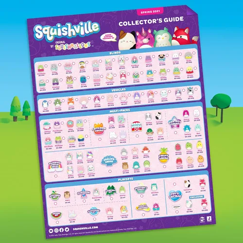Miniatura 12 de Squishville de Squishmallows Mini Plush Fruit Squad, seis peluches suaves de 2 pulgadas, frutas irresistiblemente coloridas, mini melocotón, piña