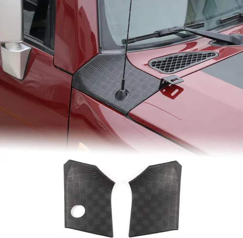 Miniatura 9 de Cubierta exterior para carenado de automóvil, protección de esquina lateral, compatible con Toyot@a FJ Cruiser 2007-2021, parte delantera del pilar