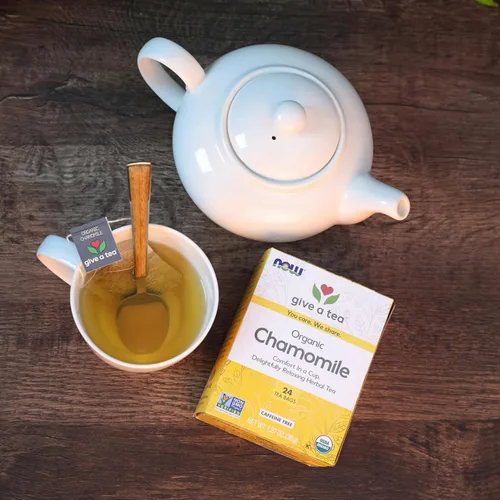 Miniatura 5 de NOW Foods, Té de manzanilla, comodidad en una taza, relajante y sin cafeína, sin OMG, bolsas de té sin blanquear de primera calidad con diseño sin