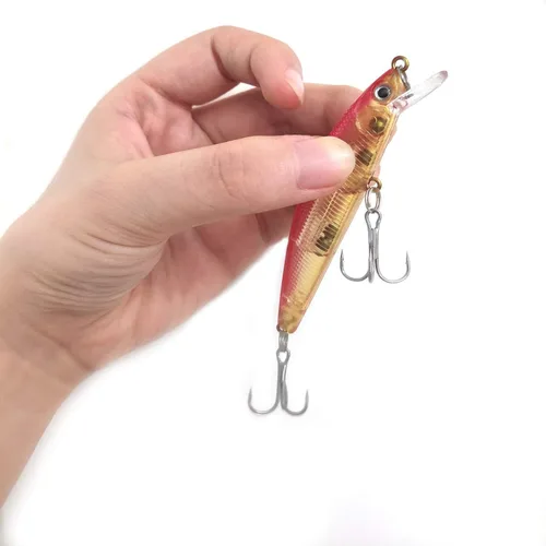 Miniatura 6 de Señuelos de pesca Probado Color explosivo Especial Minnow Swimbait Vibrating Jigging Señuelos de pesca de agua dulce y salada con anzuelo Aparejos