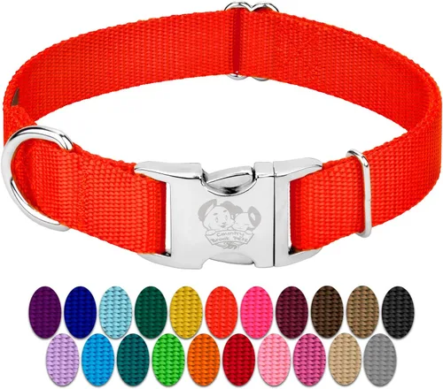 Miniatura 22 de Country Brook Petz – Collar de nailon premium para perro con hebilla de metal para razas pequeñas, medianas y grandes - Más de 10 colores cálidos
