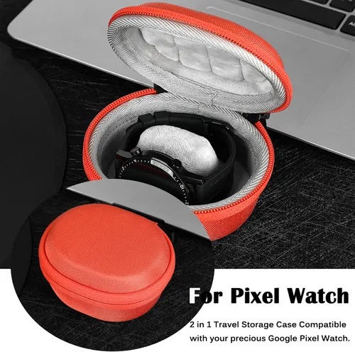 Miniatura 6 de Miimall Funda de viaje compatible con Google Pixel Watch, caja de almacenamiento individual, llavero bolsa de almacenamiento bolsa de viaje