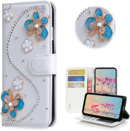 Miniatura 2 de Bling SSBLDwSPCPSeries-15 - Funda de piel con tapa y protector de pantalla y cable