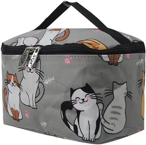 Miniatura 63 de NGIL Bolsa de cosméticos de viaje, bolsa organizadora de maquillaje para mujeres y niñas, Azul Rey Diamantina, Casual