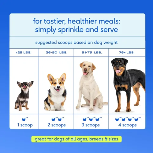 Miniatura 9 de Native Pet Vitaminas y Suplementos para Perros - Polvo de Vitaminas 11-en-1 para Complemento de Comida de Perro - Colágeno, Glucosamina