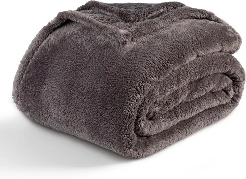 Miniatura 10 de Manta Berkshire Classic Extra-Fluffy™ Manta de felpa extra suave tamaño King, manta de pelo largo suave y esponjosa para sofá cama, verde salvia