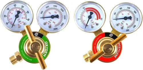 Miniatura 10 de SÜA - Reguladores de Oxígeno y Propano para Soldadura, Medidores de Gas en Pareja - Entrada Posterior - Serie LDB - Revisa todas las imágenes y lee