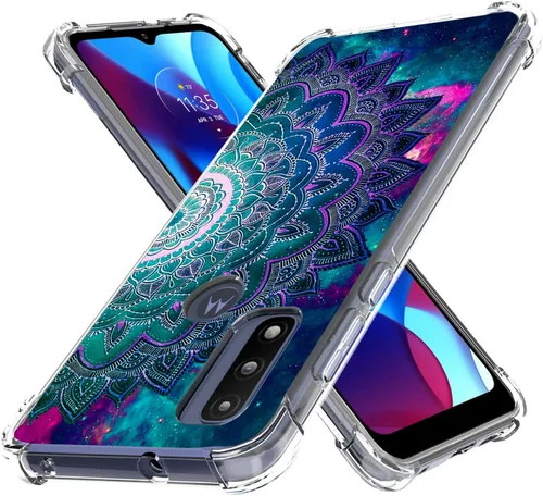 Miniatura 4 de Funda para Moto G Pure/Moto G Power 2022/Moto G Play 2023, Mandala Flower Space Drop Protección a prueba de golpes Carcasa protectora de cuerpo