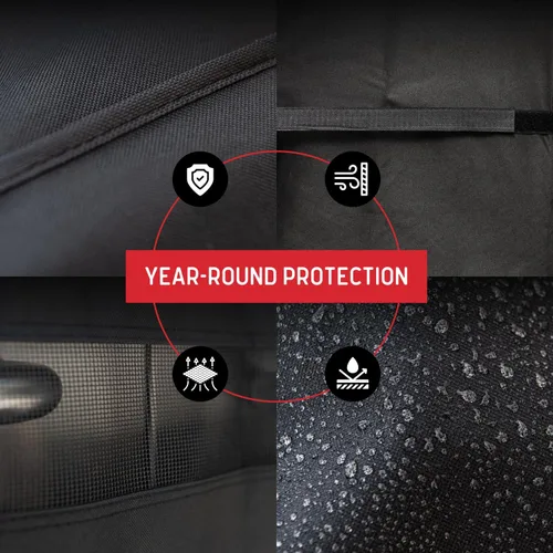 Miniatura 3 de Nexgrill - Funda de parrilla de 42 pulgadas, cubierta plana resistente al agua de servicio pesado con correa ajustable y ventilación, protección