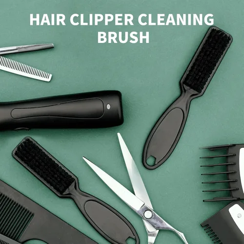 Miniatura 7 de SQULIGT 6 unids peluquero Clipper cepillo cuchilla recortadora cepillo de limpieza conjunto plumero manicura nylon cepillo herramienta de peinado