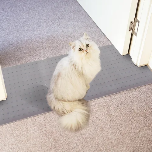 Miniatura 12 de Protector de alfombra para mascotas y gatos, protector de alfombra para puerta, antiarañazos debajo de la puerta, protector de arañazos para gatos