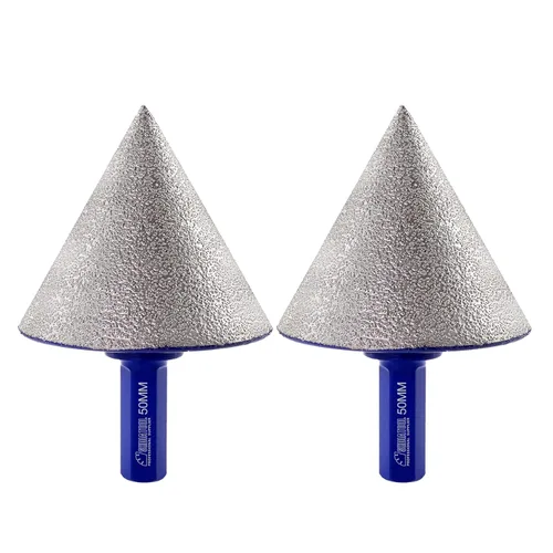 Miniatura 18 de SHDIATOOL Brocas biseladoras de diamante de 1-3/8 pulgadas para agrandar los pedazos de fresado de cerámica del granito del mármol de la teja