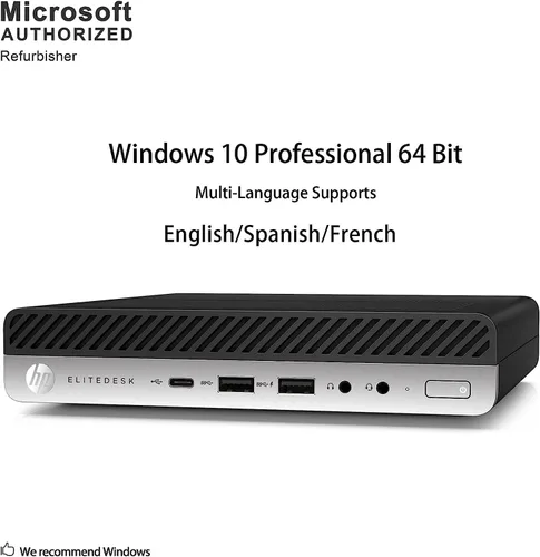 Miniatura 4 de HP Mini escritorio 800 G4 Intel i7-8700T hasta 4.00GHz 16GB DDR4 Nuevo 512GB NVMe SSD integrado Wi-Fi BT Dual Monitor Soporte inalámbrico teclado