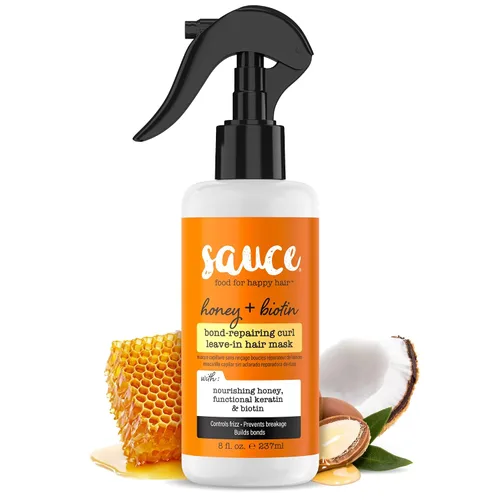 Miniatura 10 de SAUCE Honey + Coconut Bond Repair - Acondicionador para cabello rizado, 10.5 onzas líquidas, controla el encrespamiento, ayuda a reparar el daño