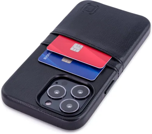 Miniatura 19 de Dockem Funda tipo cartera para iPhone 13 con placa de metal integrada para montaje magnético y 2 bolsillos para tarjetas de crédito: Exec M2, piel