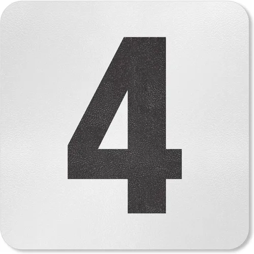 Miniatura 10 de SmartSign Marcador/letrero adhesivo de profundidad de piscina "3 pies", altura de letra de 4 pulgadas, vinilo laminado de 20 mil con superficie