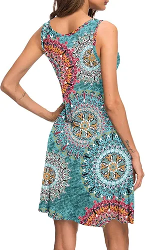 Miniatura 4 de MISFAY - Vestido casual de verano para mujer, salida de baño tipo camiseta