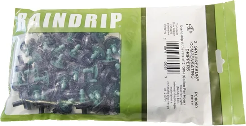 Miniatura 8 de Raindrip PC8050B Goteros compensadores de presión de 2 GPH, emisores de riego por goteo para sistema de riego por goteo de jardinería, mantiene