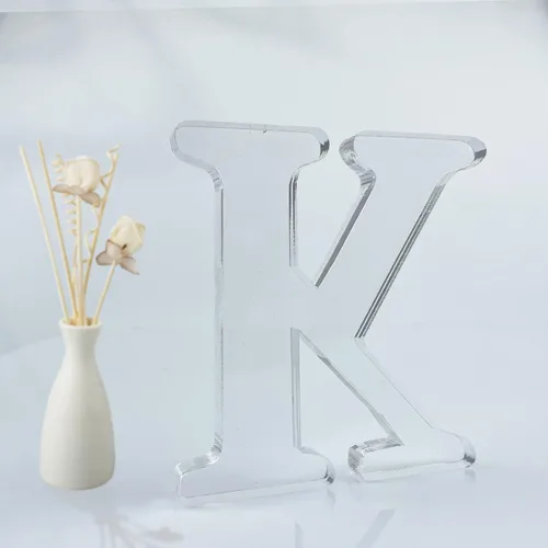 Letras acrílicas diseñables de 4 pulgadas, letras acrílicas sin terminar para decoración de pared, letras decorativas de pie, rebanadas, decoración