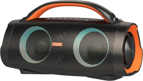 Miniatura 8 de DOSS Extreme Boom+ Altavoz Bluetooth para exteriores con sonido estéreo de 100 W, graves extra, 20 horas de reproducción, luces LED Party-Sync