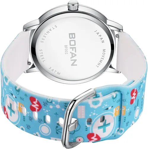 Miniatura 3 de BOFAN Reloj de enfermera para enfermeras profesionales médicos estudiantes médicos con varios colores médicos esfera fácil de leer segunda mano