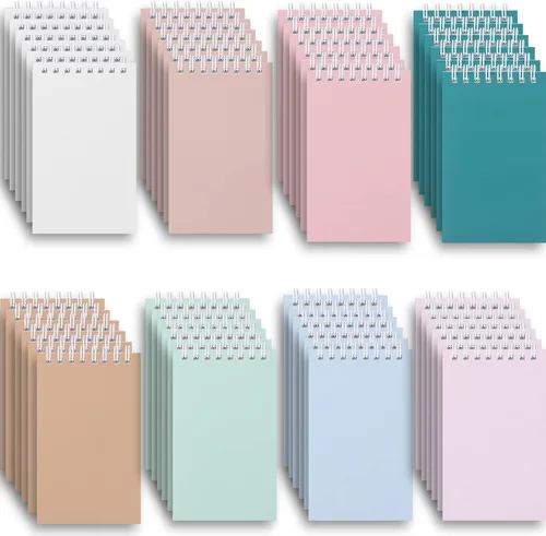 Miniatura 8 de Ddaowanx Cuadernos pequeños, bloc de notas en espiral de bolsillo de 3 x 5 pulgadas con páginas rayadas, el pequeño cuaderno perfecto para Deleite
