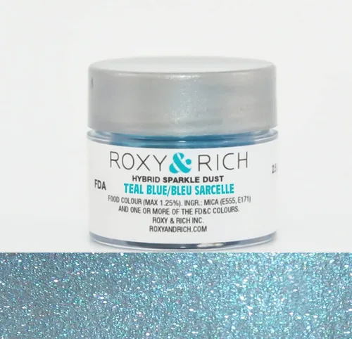 Miniatura 21 de Roxy & Rich Hybrid Sparkle Powder - Colorante para alimentos, 0.09 onzas (0.09 oz), color rosa amatista