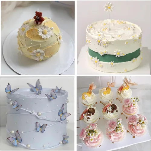 Miniatura 5 de Zixiang Molde para pastel de fondant de flores, diseño de libélula, mariposa, margarita, hojas de rosa, mini flores, dulces, moldes de silicona