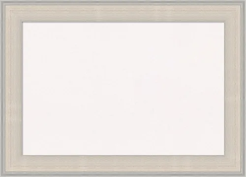 Miniatura 50 de Amanti Art Tablero de corcho blanco para pared (32 x 24) con marco de madera blanco blanco y blanco, tablero de corcho mediano para oficina, tablero