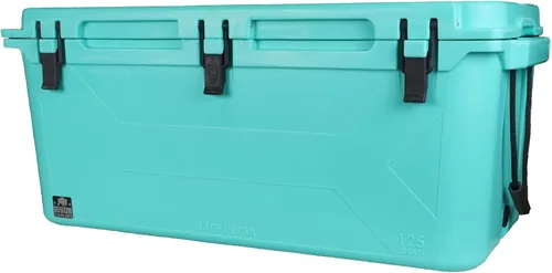 BISON COOLERS Enfriador Rotomoldeado de Durabilidad Extrema Diseñada con Carcasa Rígida, Tapa y Revestimiento | Hielera de Larga Duración con Seafoam