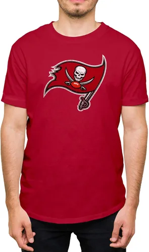 Miniatura 11 de Hybrid Sports NFL - Distressed Team Logo - Officially Licensed Adult Short Sleeve Fan Tee for Men & Women Los Angeles Rams - Azul real