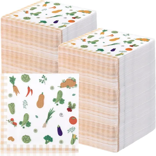 Miniatura 7 de Sinmoe 200 servilletas de flores silvestres, servilletas de papel florales, desechables, decorativas, flores silvestres, cócteles, toallas de mano