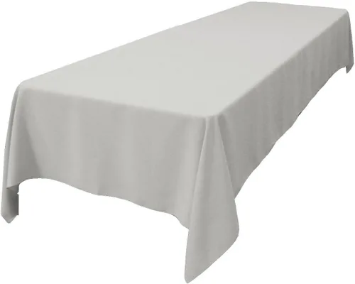 Miniatura 104 de LA Linen Mantel rectangular lavable de popelín de poliéster, resistente a las manchas y a las arrugas, cubierta de mesa 60x84, mantel de tela