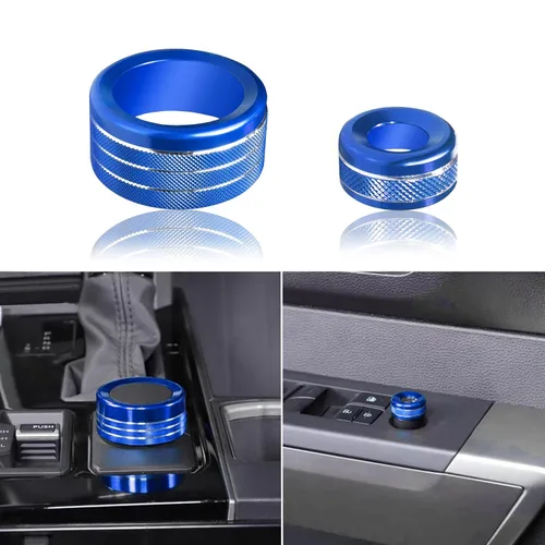 Miniatura 7 de Accesorios para Toyota Tundra 2025 2022-2024 Sequoia 2023-2025 Cubierta de la perilla de la consola central, modo de conducción, tapa de inicio