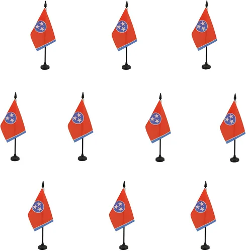 Miniatura 38 de Bandera de mesa de Colorado de 4 x 6 pulgadas, bandera de escritorio del estado de Colorado de EE. UU., 5.9 x 3.9 in, palo y base de plástico negro