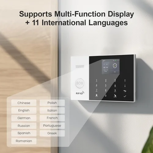 Miniatura 8 de PGST Sistema de seguridad para el hogar, teclado WiFi+GSM/4G sistema de alarma inalámbrico con alertas instantáneas de aplicaciones, funciona