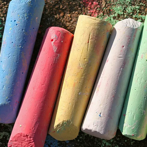 Miniatura 4 de Keebor Tiza lavable para acera, 54 piezas, 8 colores, tizas gigantes a granel, tiza no tóxica, pintura en pizarra, pizarra, parque infantil, acera