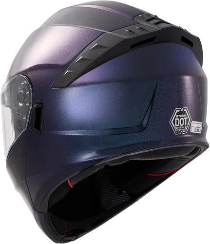 Miniatura 11 de KYPARA Casco modular de doble visera abatible de cara completa para motocicleta con certificación DOT de impresionismo