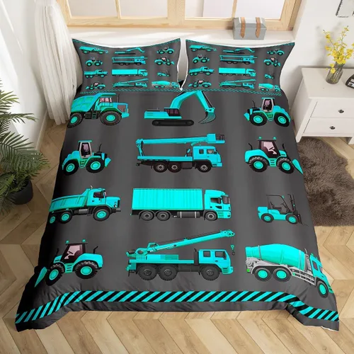 Miniatura 20 de Feelyou Race Car Duvet Cover Twin Size Boys Girls Speed Sports Car Bedding Set Breathable Soft Racing Comforter Cover 2Pcs Black White Checked