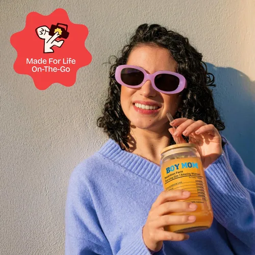 Miniatura 8 de KLUBI Regalos para Mamá de Niño para Nueva Madre Esperando - In My Boy Mom Era Cup Vaso de Café Helado de 16oz con Tapa y Pajita - Regalos de Baby