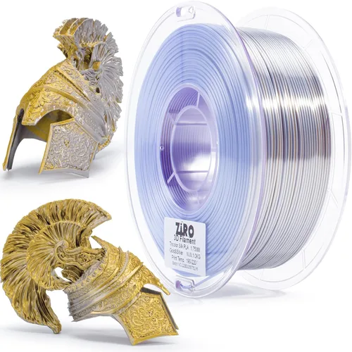 Miniatura 16 de ZIRO Filamento PLA, Filamento de Impresora 3D de Seda de Coextrusión de Triple Color 1.75mm, para Bolígrafo de Impresora 3D, Carrete PLA Multicolor