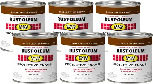 Miniatura 39 de Rust-Oleum 7765502 - Pintura anti-óxido para aplicación con brocha, cuarto de galón, color rojo real brillante, (paquete de 1)