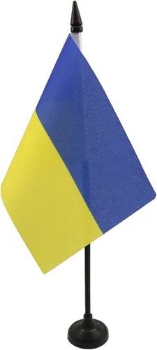 Miniatura 163 de United Kingdon Coat of arms Table Flag 5'' x 8'' - UK - British - England Desk Flag 21 x 14 cm - Black plastic stick and base - AZ FLAG Escudo