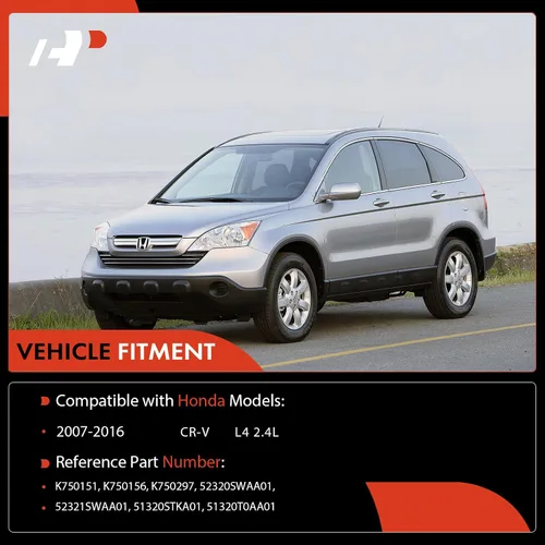 Miniatura 2 de A-Premium Kit de 4 eslabones de barra estabilizadora delantera y trasera, compatible con Honda CR-V CRV 2007-2016