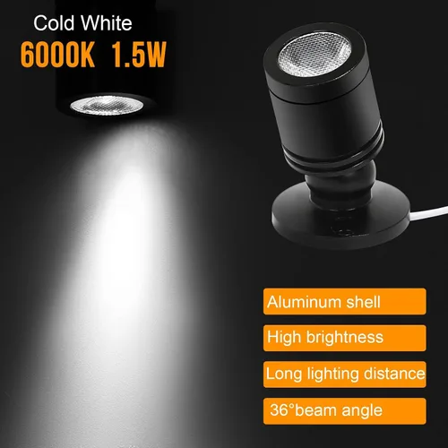 Miniatura 2 de Taysing Foco LED para interiores, mini-foco para exhibición, pinturas, imágenes, plantas, joyas, estantes, armarios, carteles, escaparate