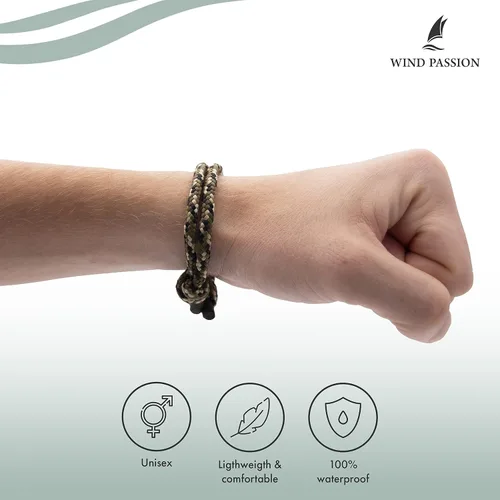 Miniatura 29 de Wind Passion Pulsera para hombre con cuerda mono con estilo náutico trenzado