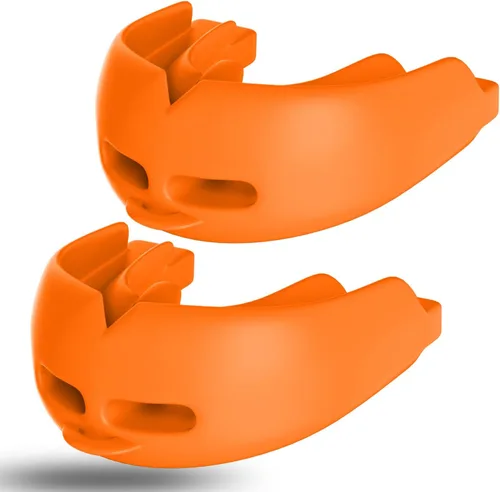 Miniatura 11 de 2 protectores bucales deportivos para adultos jóvenes, protectores bucales para aparatos ortopédicos, protectores bucales de lucha libre