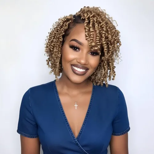 Miniatura 13 de Fulcrum Cabello Passion Twist de 6 pulgadas, 8 paquetes de cabello de ganchillo Passion Twist para mujeres negras, cabello pretrenzado de ganchillo